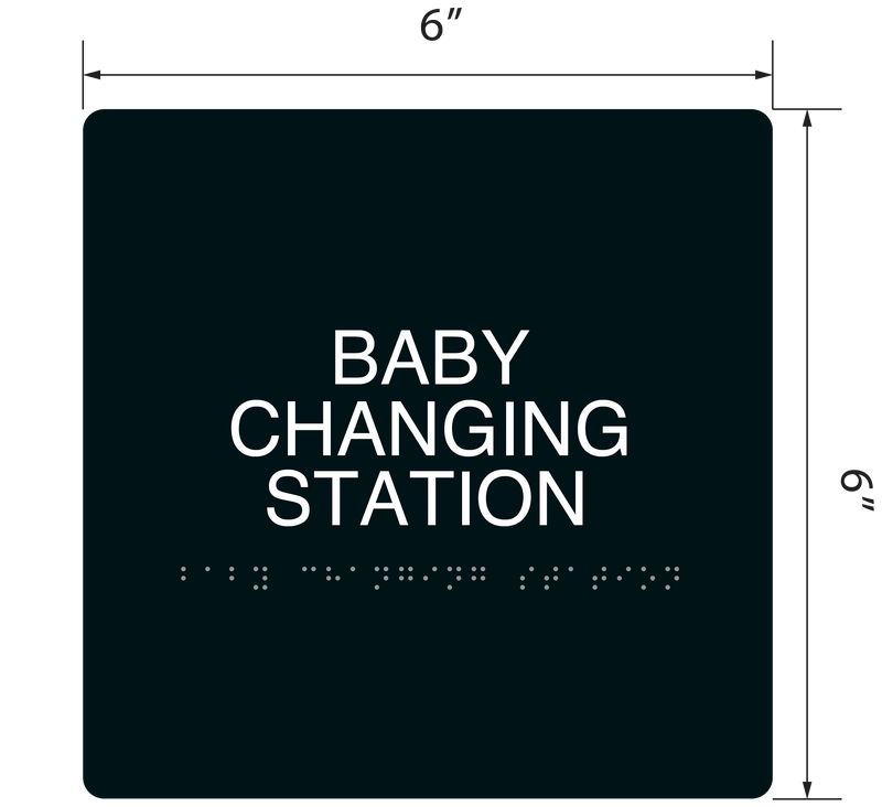 Baby changing station sales ada