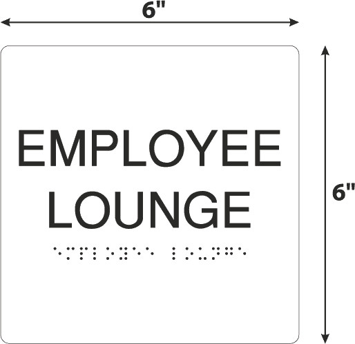 Client Lounge Sign Employee Lounge Black Acrylic Wall Sign - 6