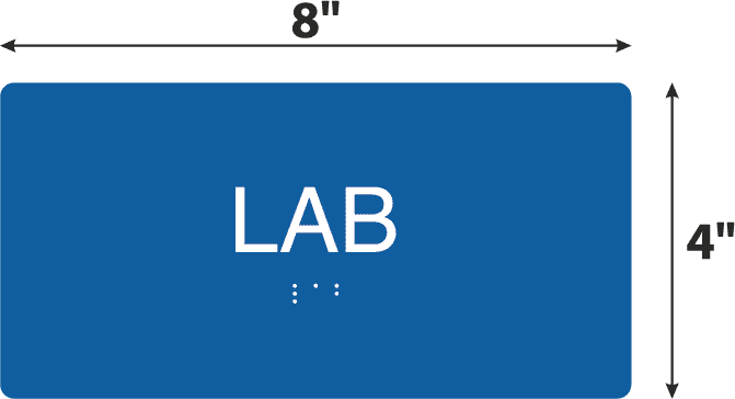 Vald Lab Sign Lab Black Acrylic Wall Sign - 4