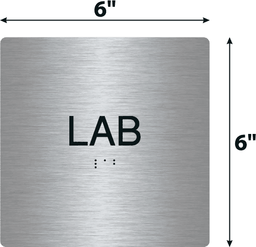 Black Lab Address Signs Lab Black Acrylic Wall Sign - 6