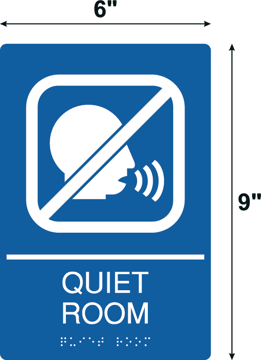 Quite Study Sign Quiet Reading Area Sign