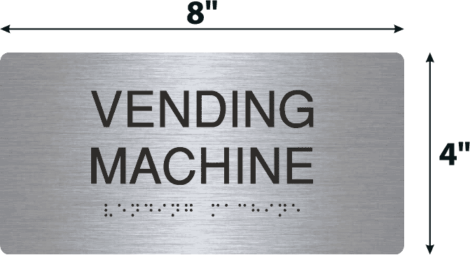 Vending Machine Sign Custom Vending Machine Black Acrylic Wall Sign - 4