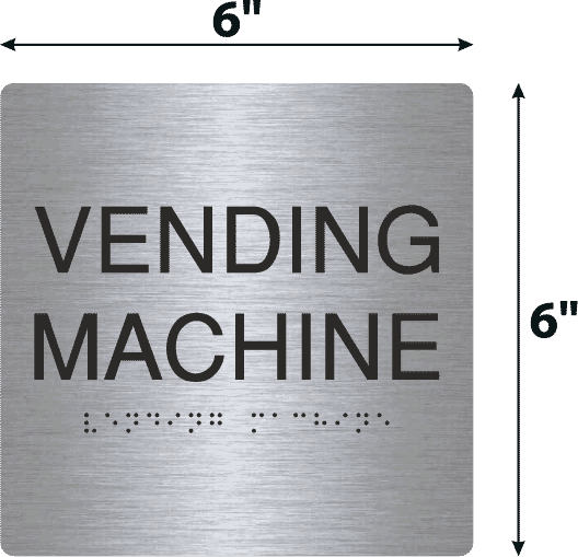 Vending Machine Back Sign Vending Machine Black Acrylic Wall Sign - 6