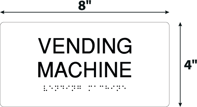 Vending Machine Back Sign Vending Machine Black Acrylic Wall Sign - 4